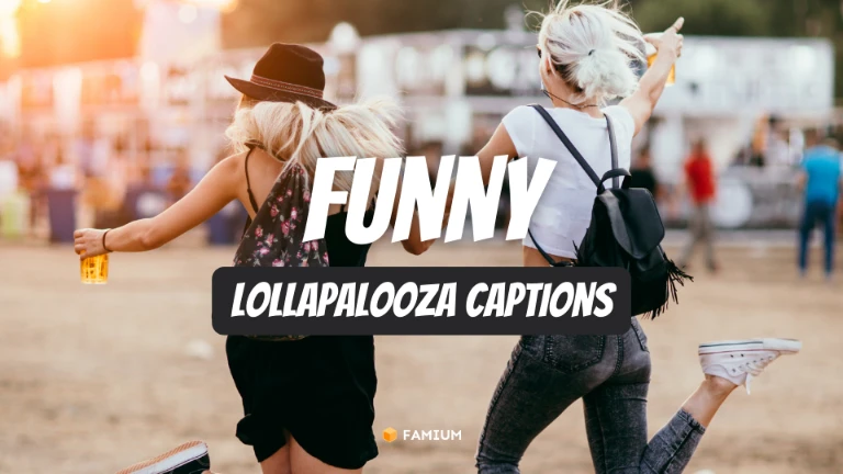 Funny Lollapalooza Instagram Captions